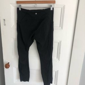 black train times 7/8 lululemon leggings